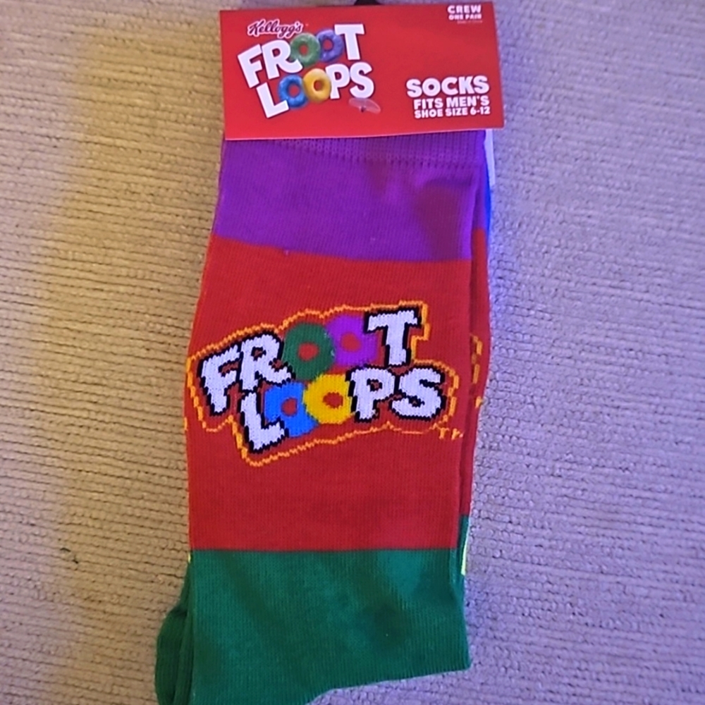 Kelloggs fruit loop socks